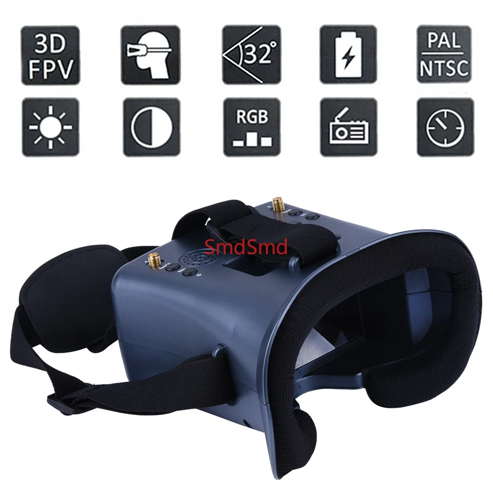 نظارة 008D PRO FPV، جهاز استقب - مراجعة Fpv Drone Goggles وسعره